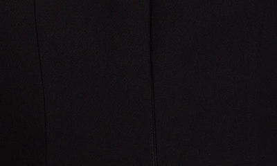 Shop Valentino Off The Shoulder Crepe Couture Midi Dress In Nero