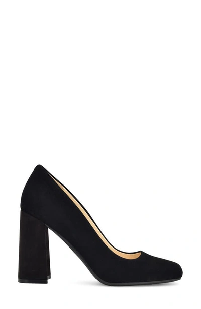 Shop Nine West Yolend Square Toe Pump In Black