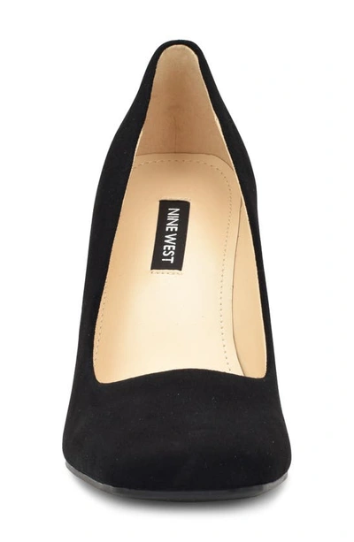 Shop Nine West Yolend Square Toe Pump In Black