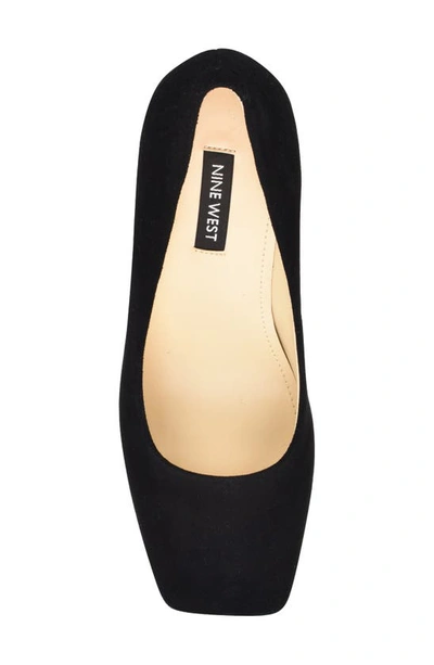 Shop Nine West Yolend Square Toe Pump In Black