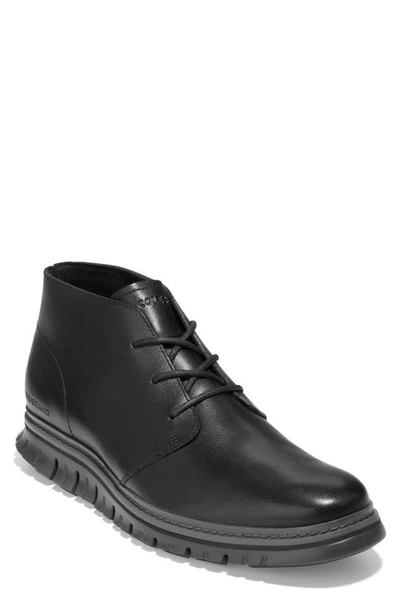 Shop Cole Haan Zerogrand Chukka Boot In Black/ Blac