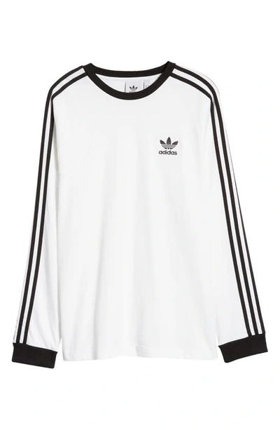 Adidas Originals White Adicolor Classics 3-stripes Long Sleeve T-shirt ...