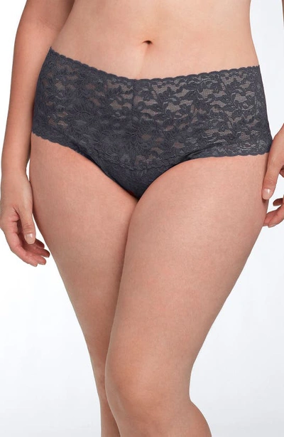 Shop Hanky Panky Retro Thong In Granite