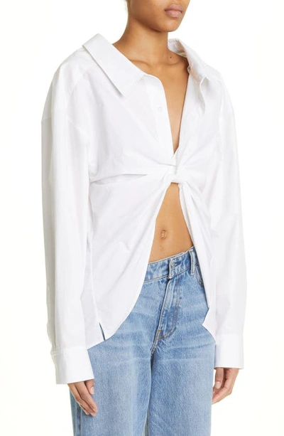 Shop Alexander Wang Butterfly Button-up Shirt In White