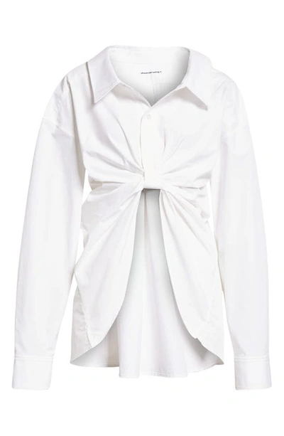 Shop Alexander Wang Butterfly Button-up Shirt In White