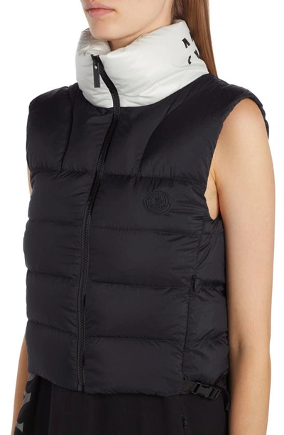 Shop Moncler Pavin Crop Down Vest In Black