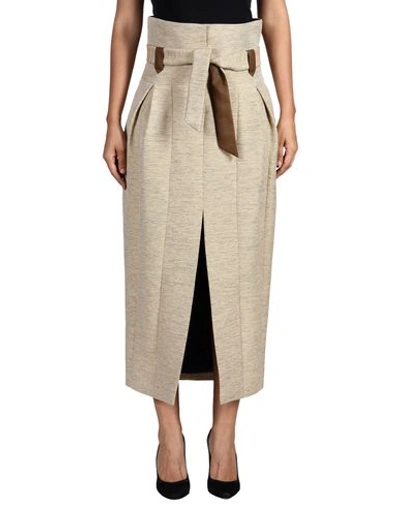 The Row Long Skirts In Beige