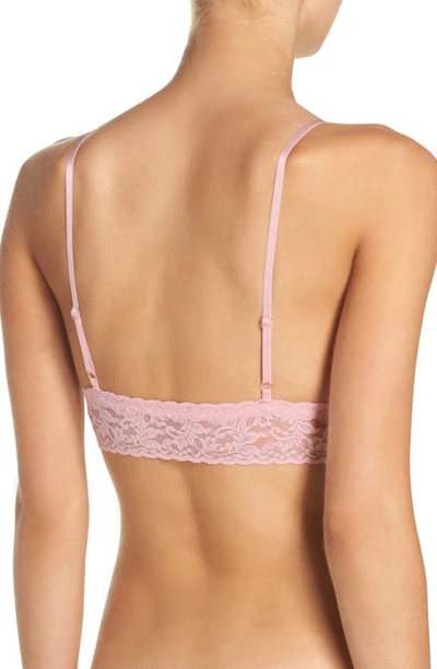 Shop Hanky Panky Signature Lace Padded Bralette In Bliss Pink