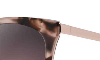 Shop Maui Jim Wood Rose 50mm Polarized Cat Eye Sunglasses In Pink Tortoise With Rose Gold