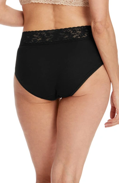 Shop Hanky Panky Cotton French Briefs In Black