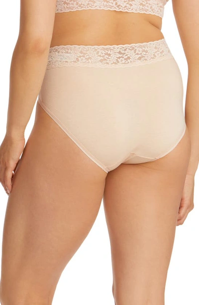 Shop Hanky Panky Cotton French Briefs In Chai