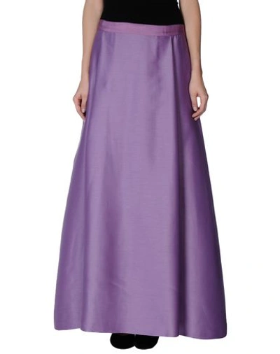 Alberta Ferretti Maxi Skirts In Purple