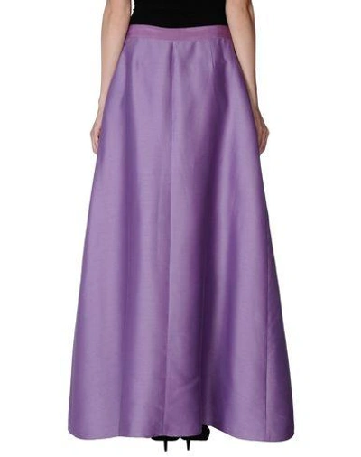 Shop Alberta Ferretti Maxi Skirts In Purple