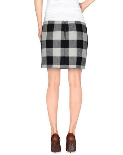 Shop American Retro Mini Skirt In Light Grey