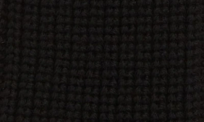 Shop Saint Laurent Wool Fingerless Gloves In Black