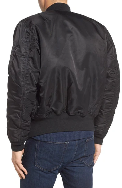 Shop Alpha Industries Ma-1 Reversible Bomber Jacket In Black