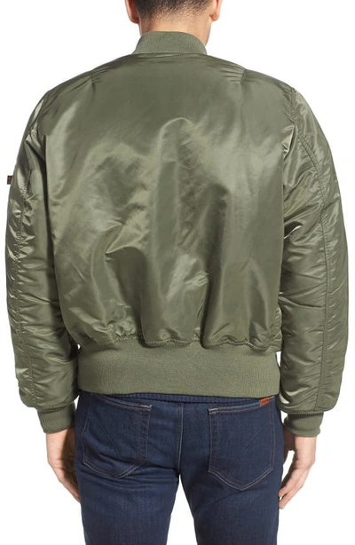 Shop Alpha Industries Ma-1 Reversible Bomber Jacket In Sage