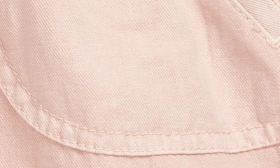 Shop Zimmermann Kids' Clover Bee Appliqué Cotton & Linen Utility Shorts In Dusted