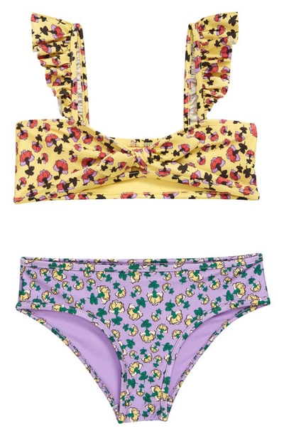 Shop Zimmermann Kids' Tiggy Two-piece Swimsuit In Mismatched