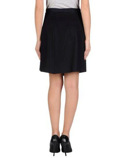 Shop Jil Sander Knee Length Skirt In Dark Blue