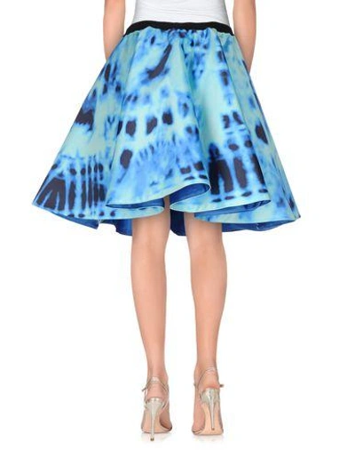Shop De Tomaso Knee Length Skirt In Turquoise