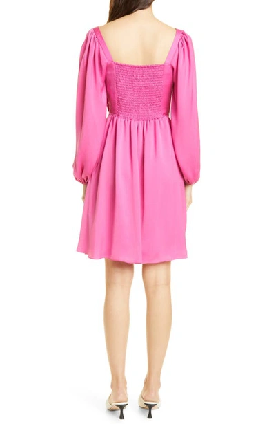Shop Kobi Halperin Stavy Long Sleeve In Pink Lady