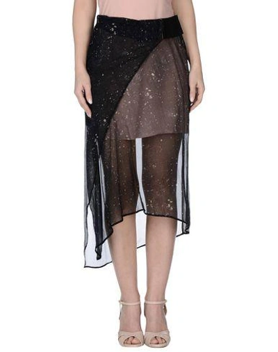 Shop Damir Doma 3/4 Length Skirts In Black