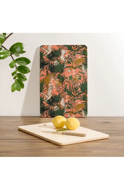 Shop Deny Designs Marta Barragan Camarasa Animal Cutting Board In Multi