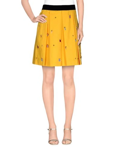 Ainea Knee Length Skirt In Yellow