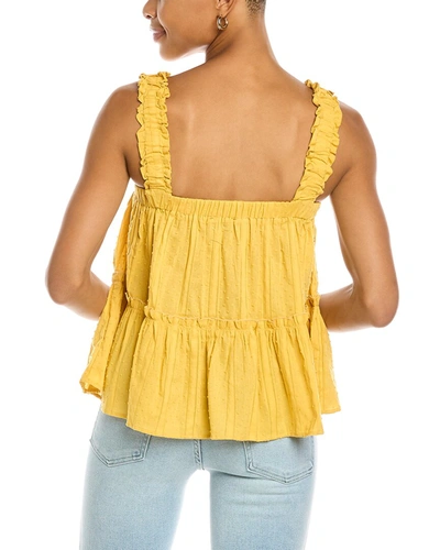 Shop Aiden Sleeveless Top In Yellow