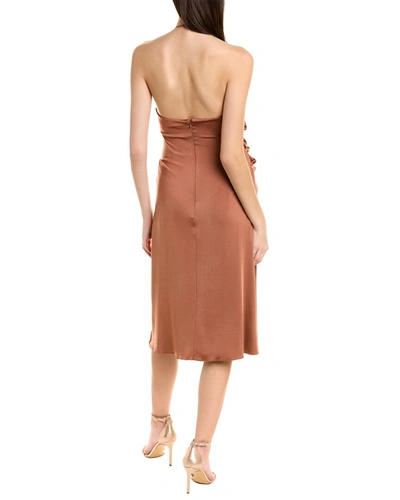Shop Et Ochs Nora Midi Dress In Brown