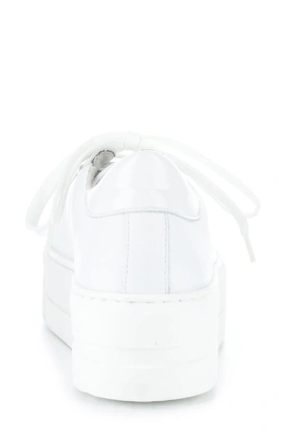 Bos. & Co. Maya Platform Sneaker In White Verona Leather