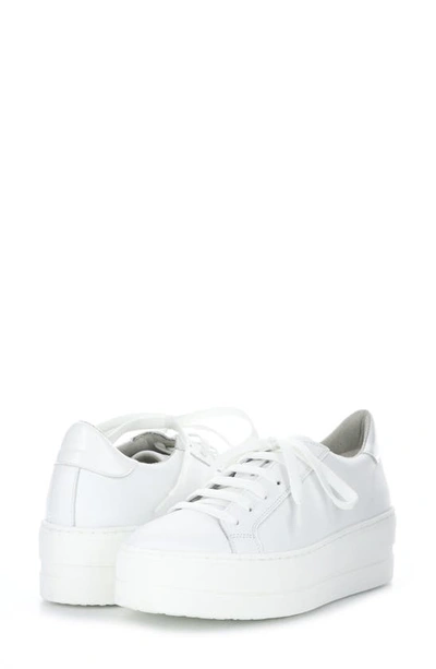 Shop Bos. & Co. Maya Platform Sneaker In White Verona Leather