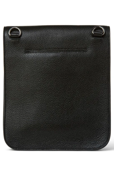 Akris Anouk Small Leather Messenger Bag In 009 Black