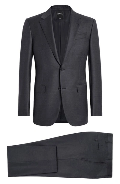 Zegna Men's Trofeo Milano Two-piece Wool Suit In Dark Grey
