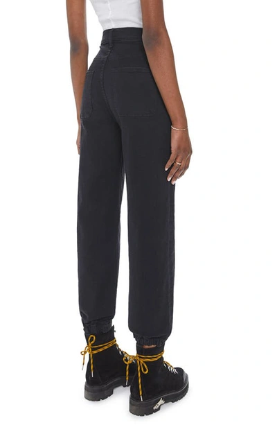 Shop Mother The Wrapper Patch Springy Ankle Jogger Jeans In Not Guilty