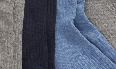Shop Polo Ralph Lauren Assorted 6-pack Crew Socks In Denim