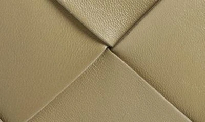 Shop Bottega Veneta Mini Intrecciato Leather Crossbody Bag In 1520 Taupe-gold