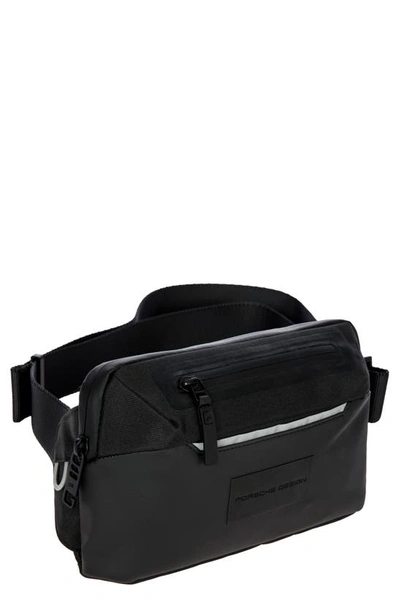 Porsche Design Water Repellent Belt/crossbody Bag In Black