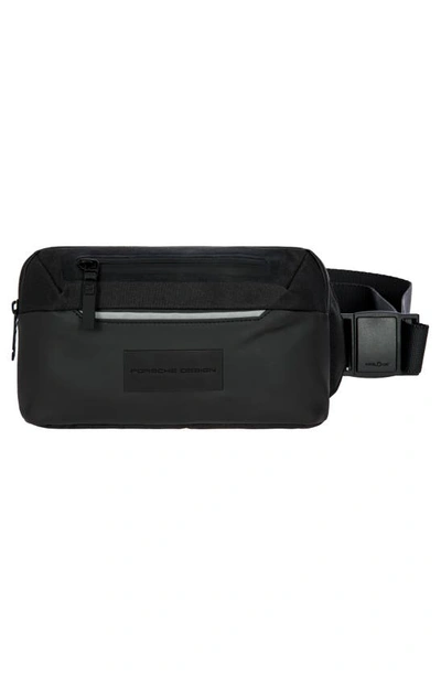 Porsche Design Water Repellent Belt/crossbody Bag In Black