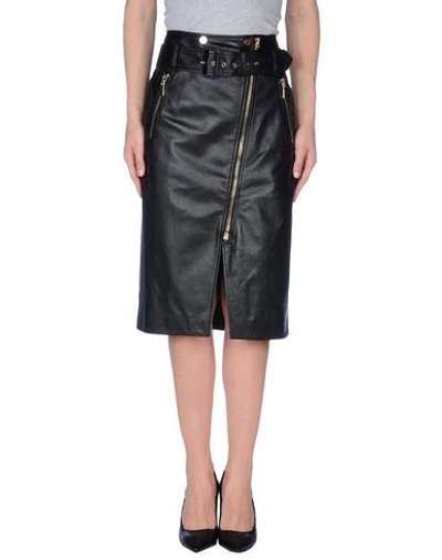 Jason Wu Knee Length Skirt In Black
