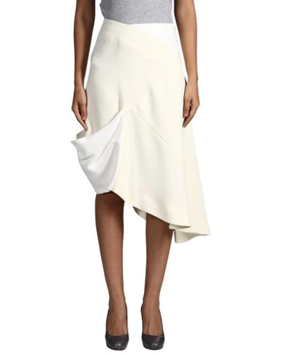 Jw Anderson Midi Skirts In Ivory
