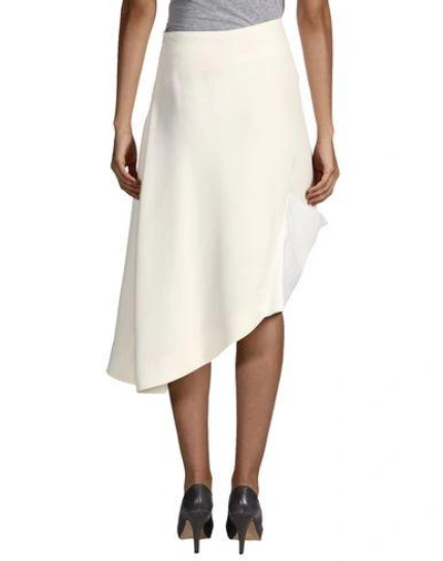Shop Jw Anderson Midi Skirts In Ivory