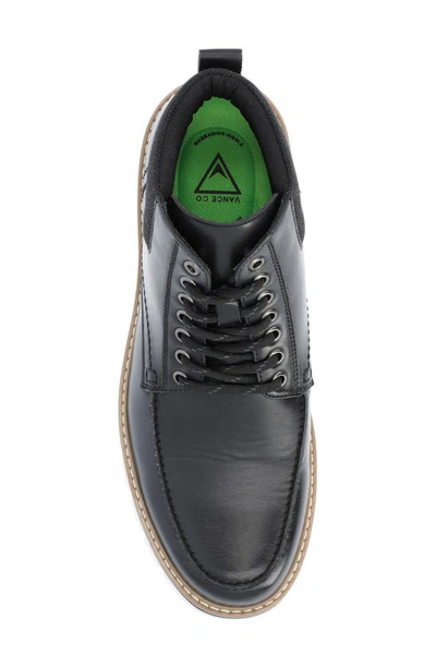 Vance Co. Mens Dalvin Flat Heel Lace-up Boots In Black