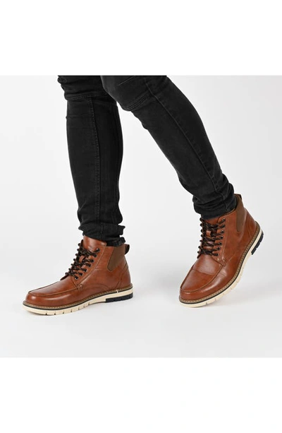 Shop Vance Co. Dalvin Lace-up Boot In Brown