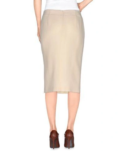 Shop Moschino Cheap & Chic 3/4 Length Skirts In Beige