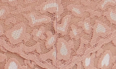 Hanky Panky Leopard Cross Dye V-kini In Desert Rose/ White