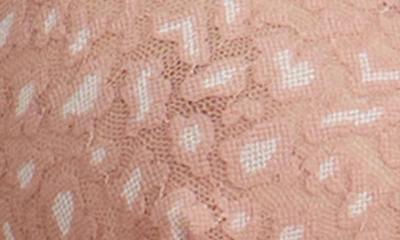 Hanky Panky Leopard Cross Dye Retro Bralette In Desert Rose/ White