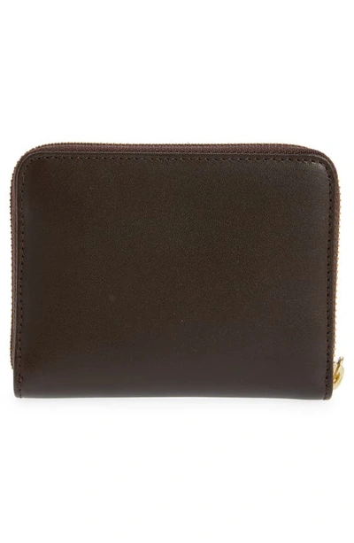 Shop Comme Des Garçons Wallets Classic Leather Zip Accordion Wallet In Brown
