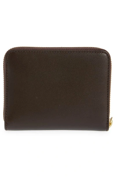 Comme Des Garçons Classic Leather Zip Accordion Wallet In Brown